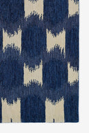 Leiden Blue Wool Area Rug - BlueJay Avenue