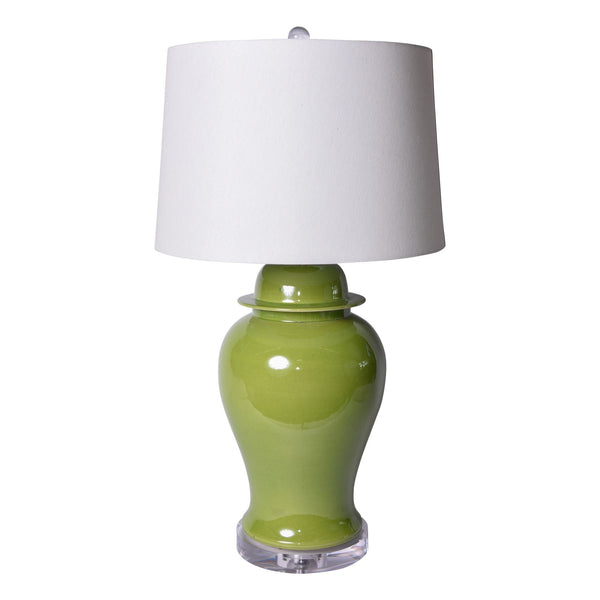 Lime Green Jar Table Lamp - BlueJay Avenue