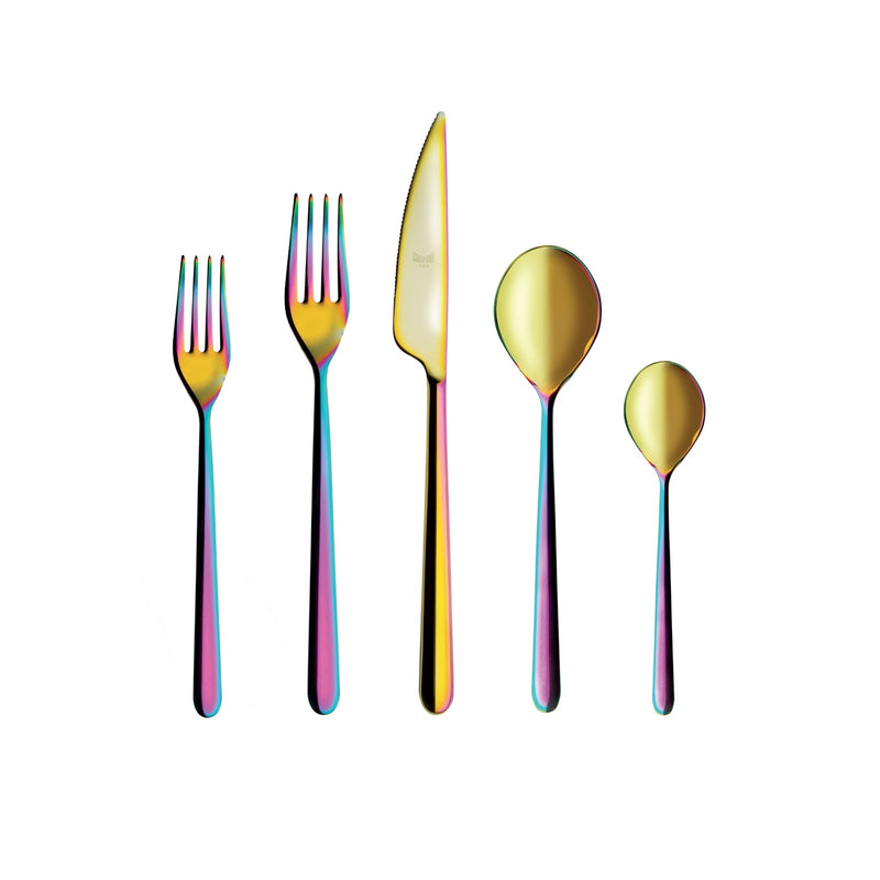 Linea Titanium Coating Flatware Sets - BlueJay Avenue