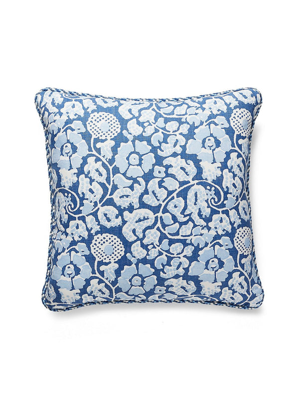 Maiden Floral Pillow, Denim - BlueJay Avenue