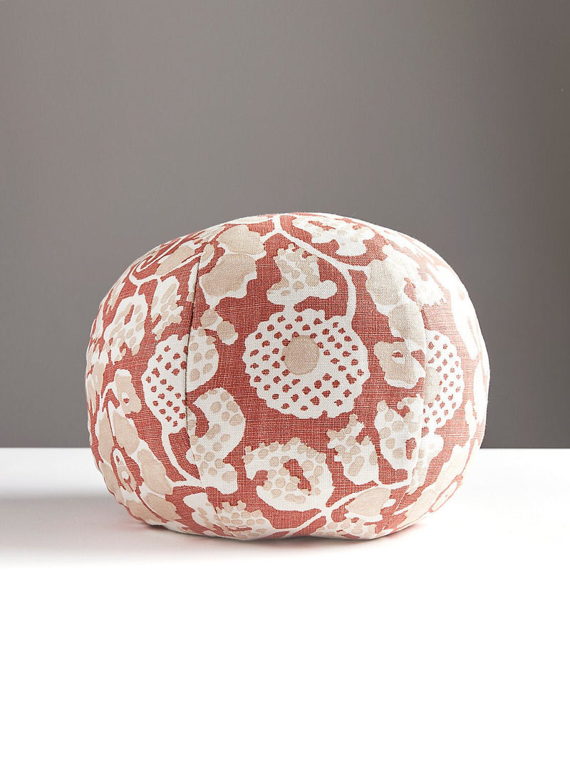Maiden Floral Sphere Pillow, Terracotta - BlueJay Avenue