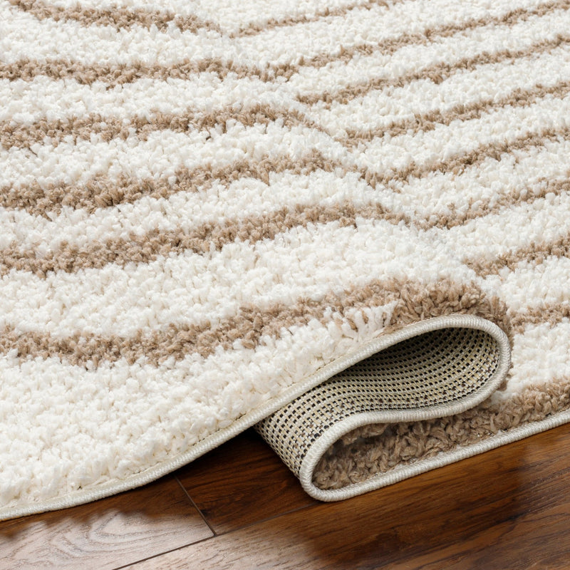 Malene Plush Pile Ivory And Beige Rug - BlueJay Avenue