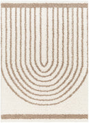 Malene Plush Pile Ivory And Beige Rug - BlueJay Avenue
