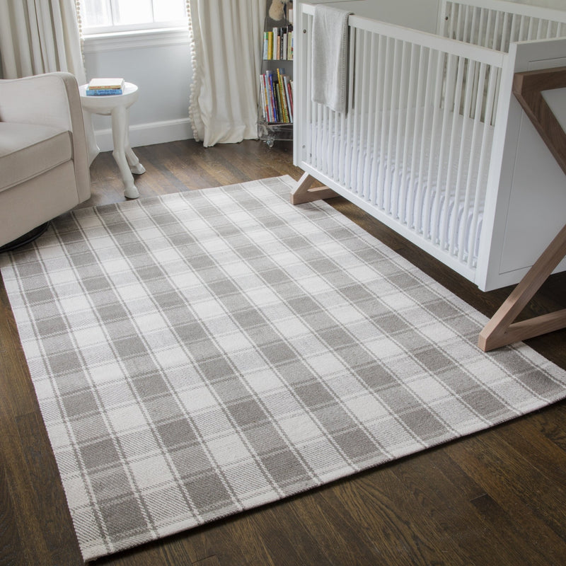 Marlborough Hand Woven Wool Area Rug, Gray - BlueJay Avenue