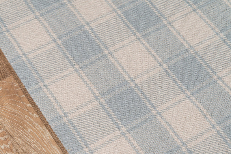 Marlborough Hand Woven Wool Area Rug, Light Blue - BlueJay Avenue