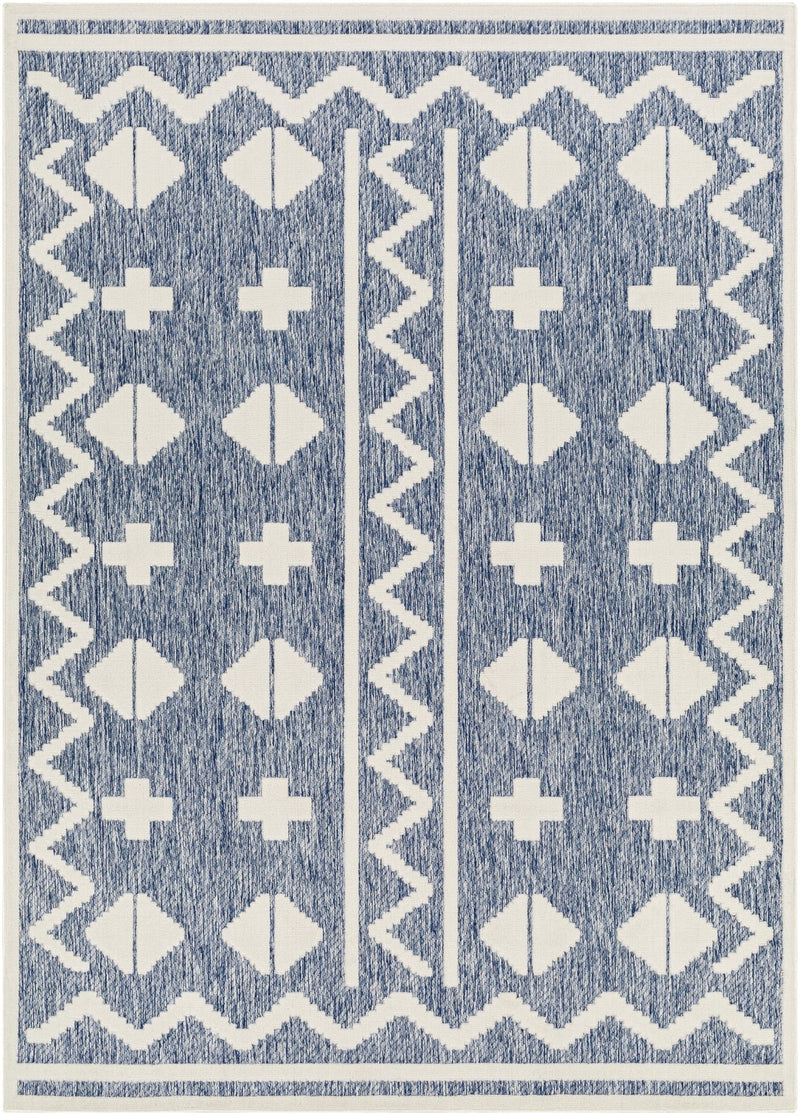 Maud Outdoor Blue Area Rug - BlueJay Avenue