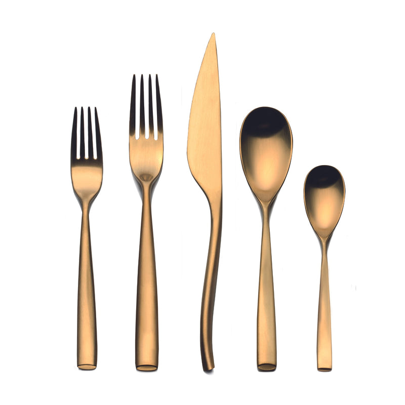 Mepra Arte Ice Flatware Set, Oro - BlueJay Avenue