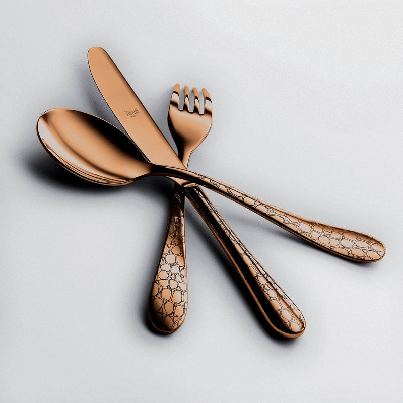 Mepra Coccodrillo Flatware Sets, Bronzo - BlueJay Avenue