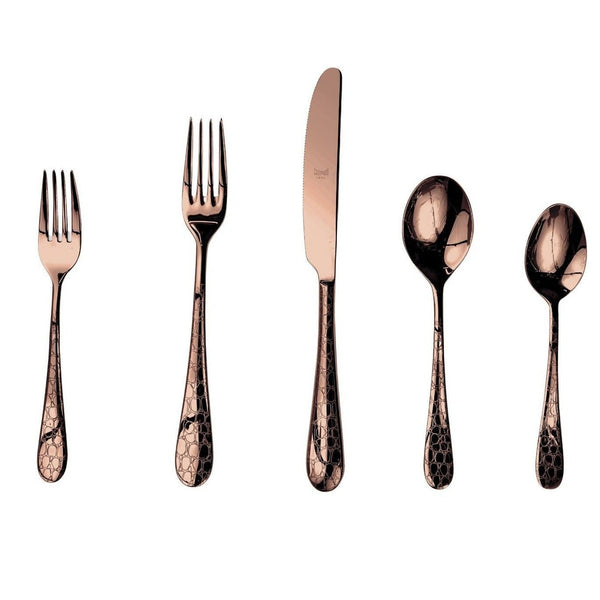 Mepra Coccodrillo Flatware Sets, Bronzo - BlueJay Avenue