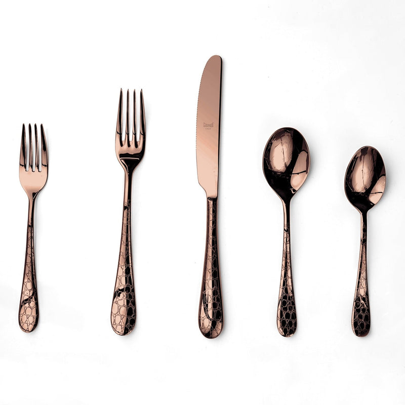 Mepra Coccodrillo Flatware Sets, Bronzo - BlueJay Avenue