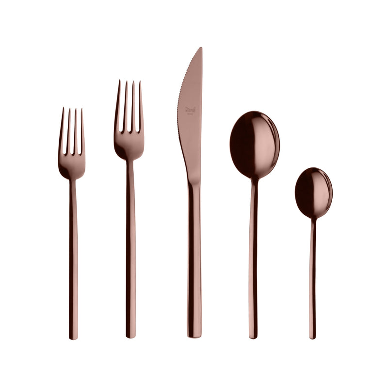 Mepra Due Flatware Set, Bronzo - BlueJay Avenue