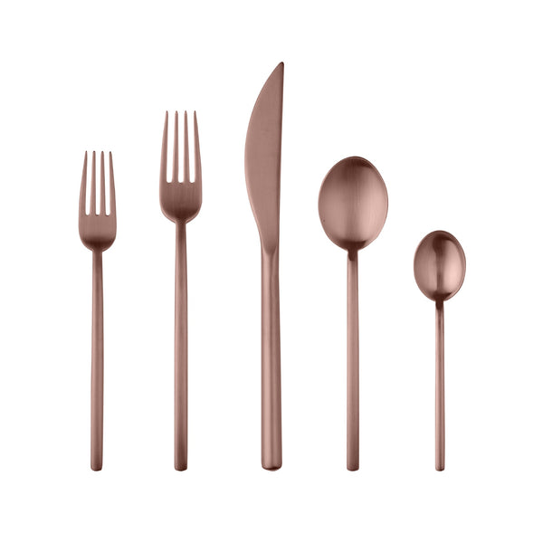 Mepra Due Ice Flatware Sets, Bronze - BlueJay Avenue