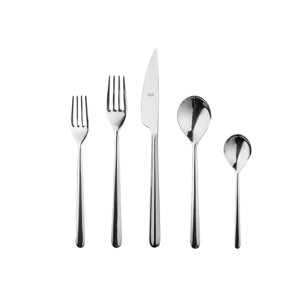 Mepra Linea Flatware Sets, Silver - BlueJay Avenue