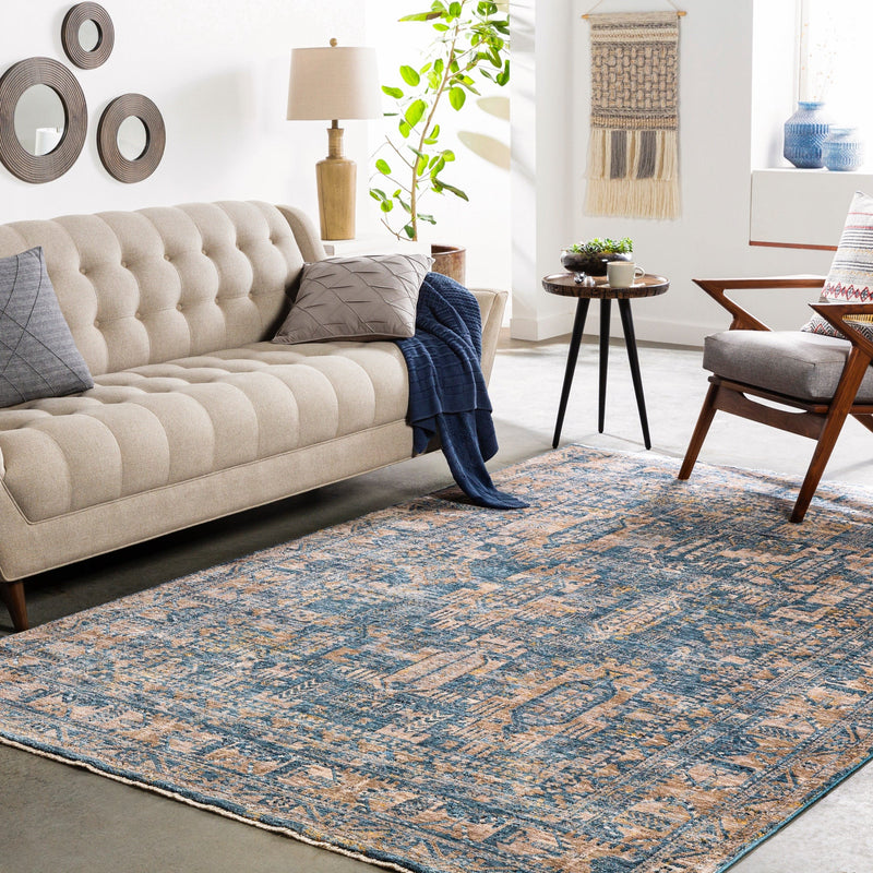Mirabel Traditional Blue Area Rug - BlueJay Avenue