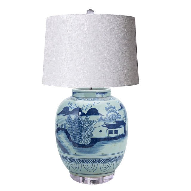 Mountain Village Lantern Jar Table Lamp - BlueJay Avenue