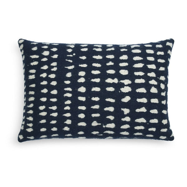 Navy Dots Lumbar Pillow Set of 2 - BlueJay Avenue
