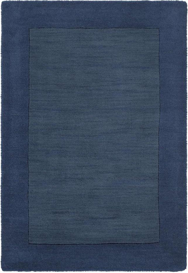 Navy Wool Hand Knotted Rug - BlueJay Avenue