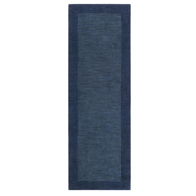 Navy Wool Hand Knotted Rug - BlueJay Avenue