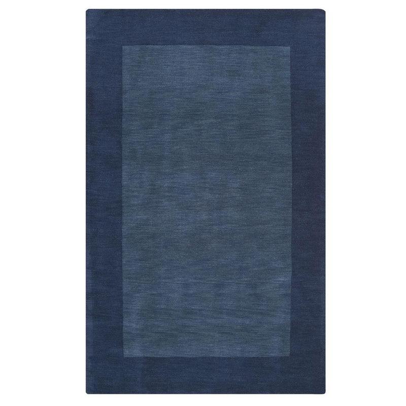 Navy Wool Hand Knotted Rug - BlueJay Avenue