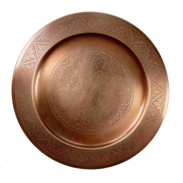 Nora Bronze Charger Plate - BlueJay Avenue
