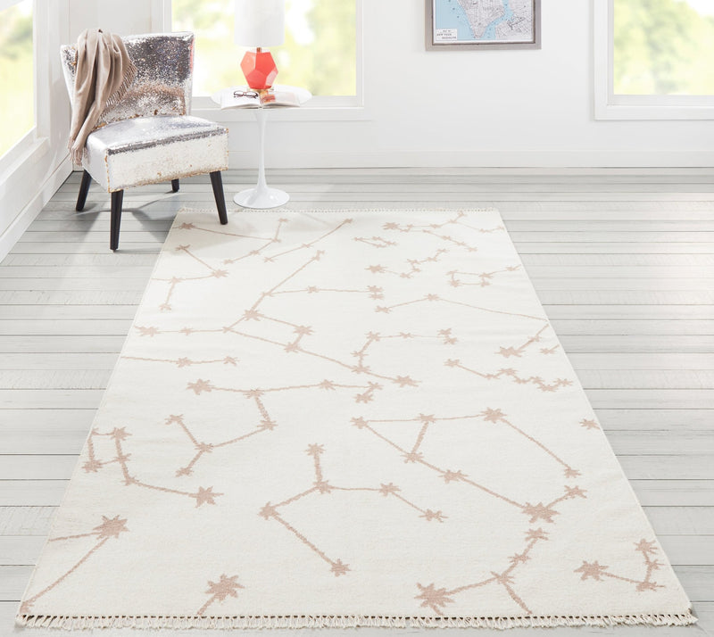 Novogratz Celestial Area Rug, Cream - BlueJay Avenue