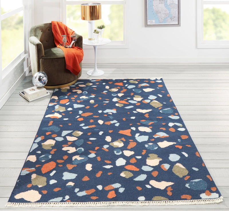 Novogratz Jem Indoor Rug, Navy - BlueJay Avenue