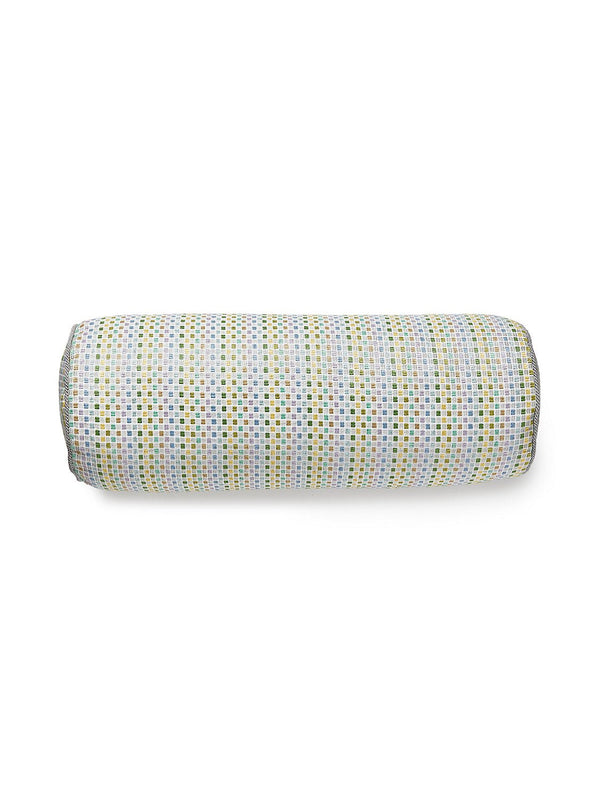 Odette Weave Bolster Pillow, Parakeet - BlueJay Avenue