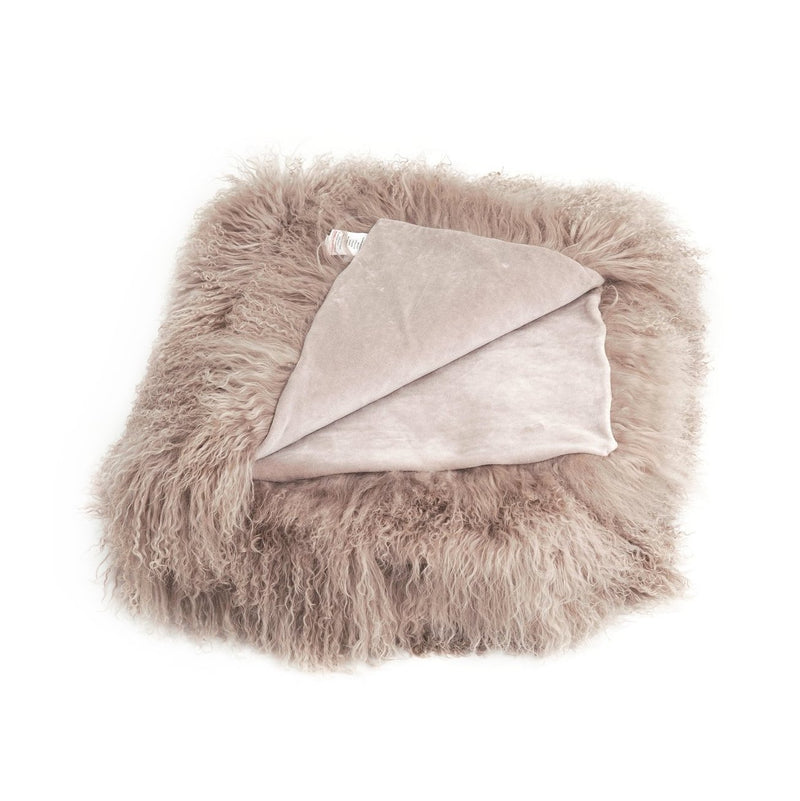 Original Tibetan lamb Throw, Birch - BlueJay Avenue