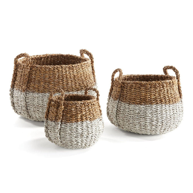 Otis Round Baskets With Handles, Set of 3 - BlueJay Avenue