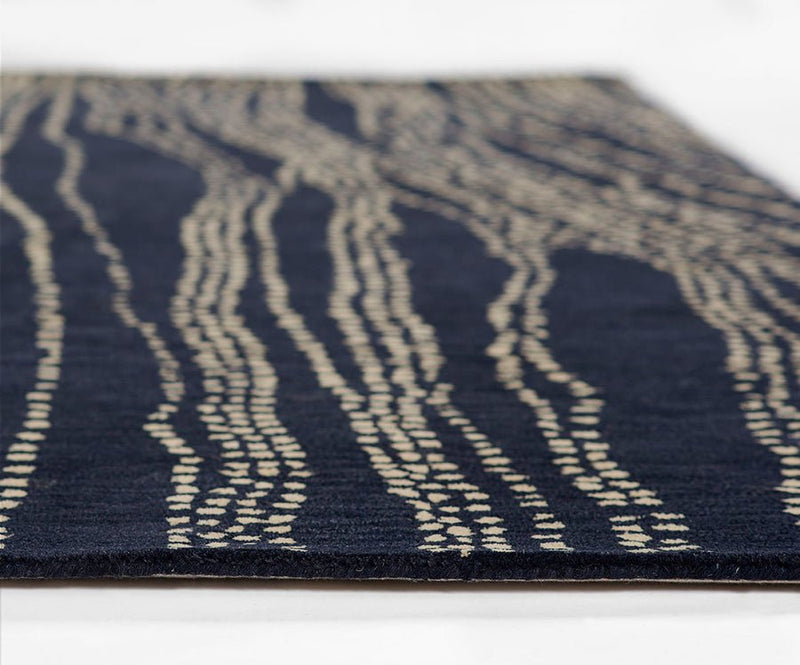 Owen Hand Tufted Area Rug, Navy - BlueJay Avenue