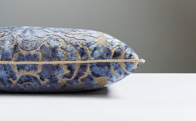 Palazzo Velvet Pillow, Indigo - BlueJay Avenue