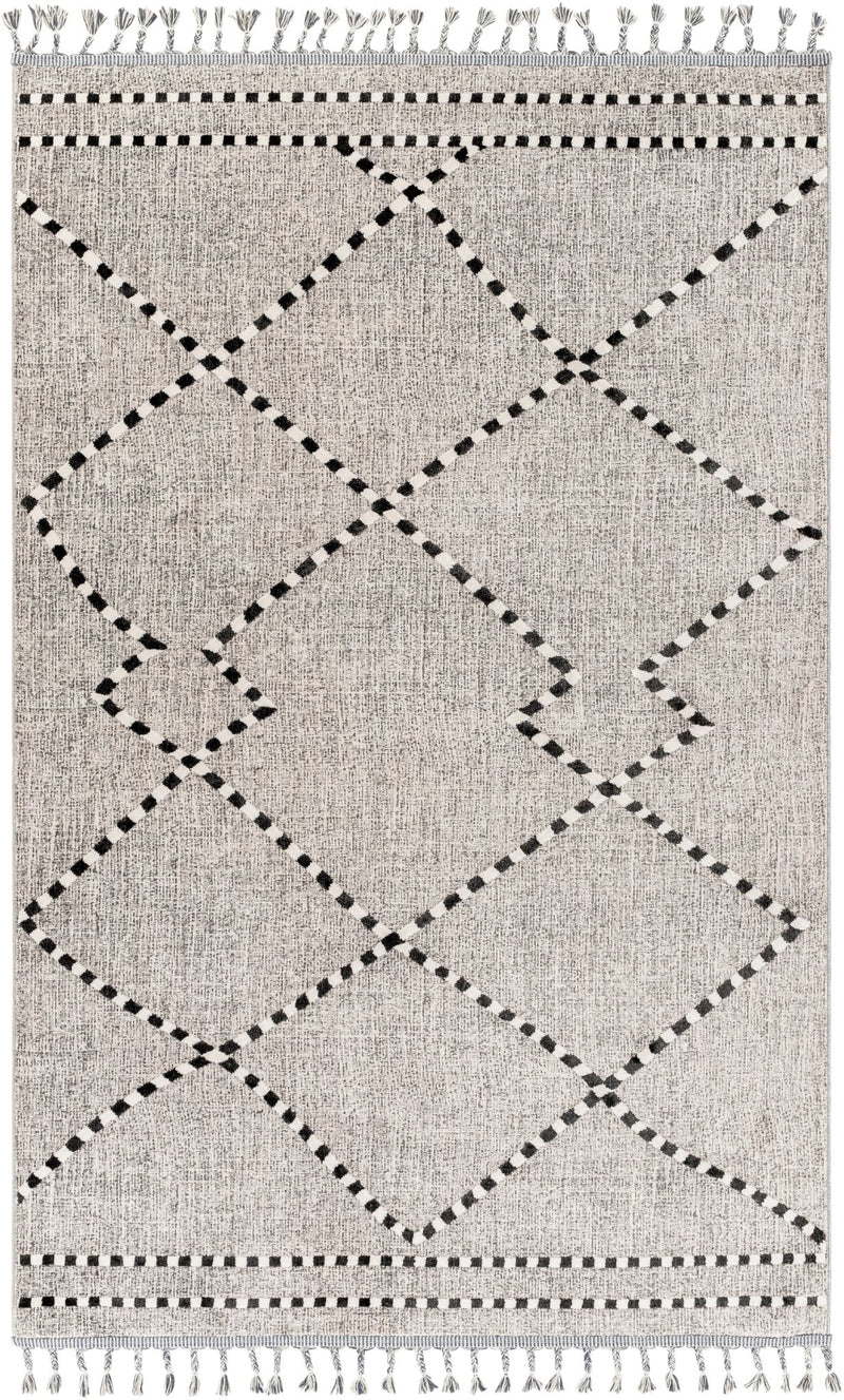 Palermo Grey And Black Rug - BlueJay Avenue