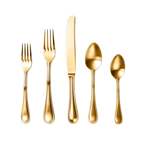 Perla Ice Oro Cutlery Set, Matte - BlueJay Avenue