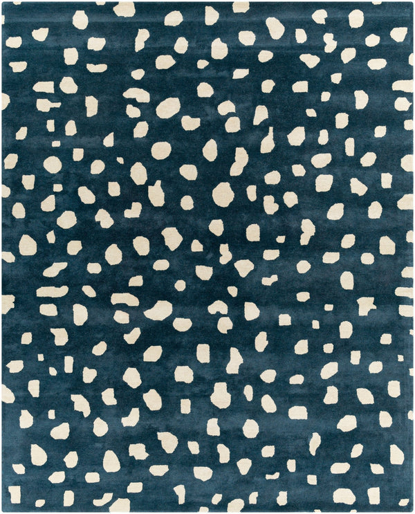 Peyton Teal Modern Wool Rug - BlueJay Avenue