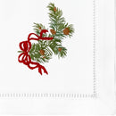 Pine Bough Ribbon Napkins, Set of 4 - BlueJay Avenue