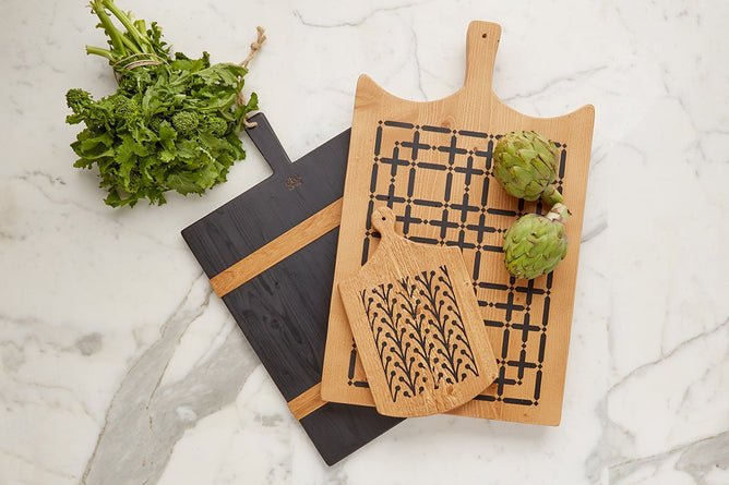 Plaid Serving Board, Large - BlueJay Avenue