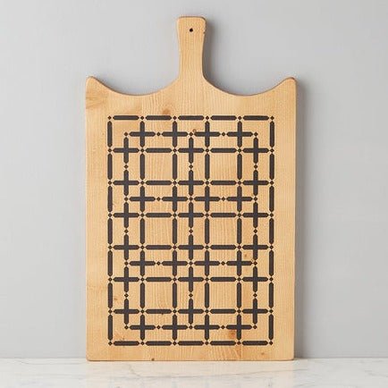 Plaid Serving Board, Large - BlueJay Avenue