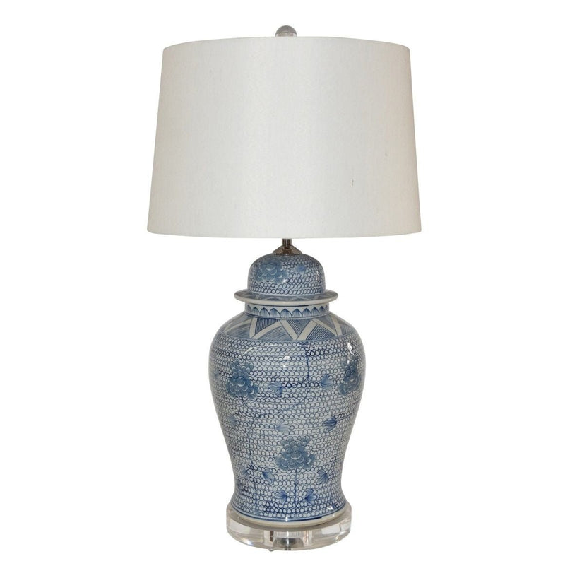 Porcelain Chain Temple Jar Lamp - BlueJay Avenue