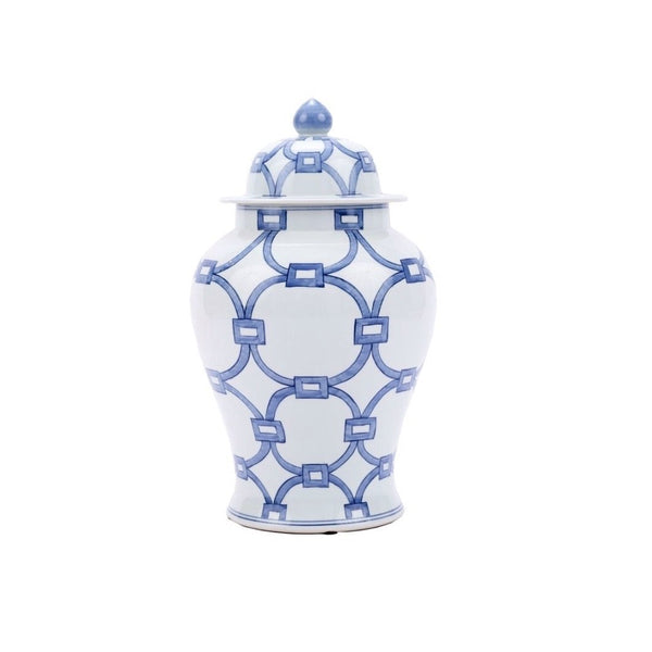 Porcelain Lover Locks Temple Jar - BlueJay Avenue