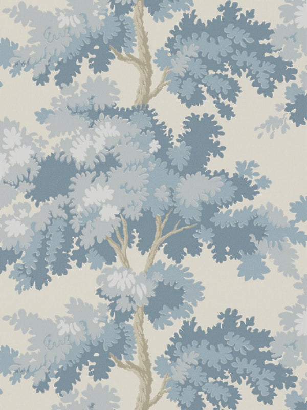 Raphael Printed Wall Covering, Light Blue - BlueJay Avenue