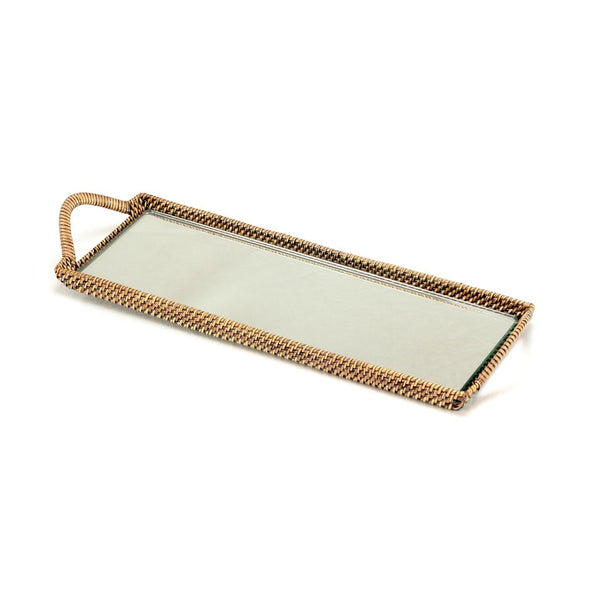 Rectangular Vanity Tray With Mirror Base By Calaisio - BlueJay Avenue