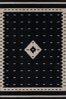 Reese Black & White Woven Rug - BlueJay Avenue