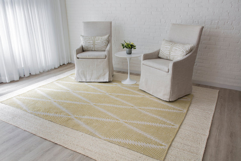 River Hand Woven Indoor Outdoor Area Rug, Citron - BlueJay Avenue