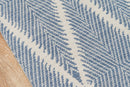 River Hand Woven Indoor Outdoor Area Rug, Denim - BlueJay Avenue
