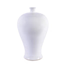 Rustic Matte White Plum Vase Large - BlueJay Avenue