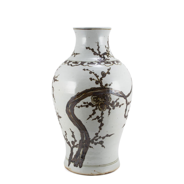 Rusty Brown Plum Branch Vase - BlueJay Avenue