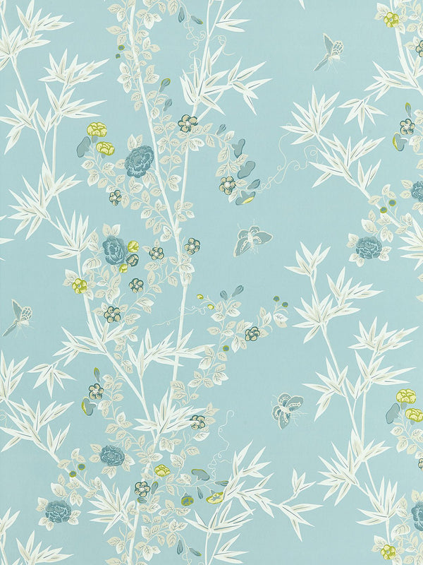 Scalamandre Jardin De Chine Wallpaper, Ciel - BlueJay Avenue