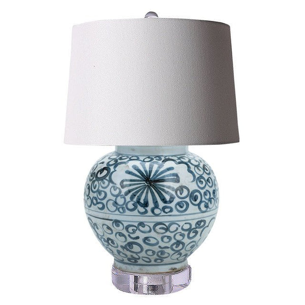 Sea Flower Porcelain Table Lamp - BlueJay Avenue