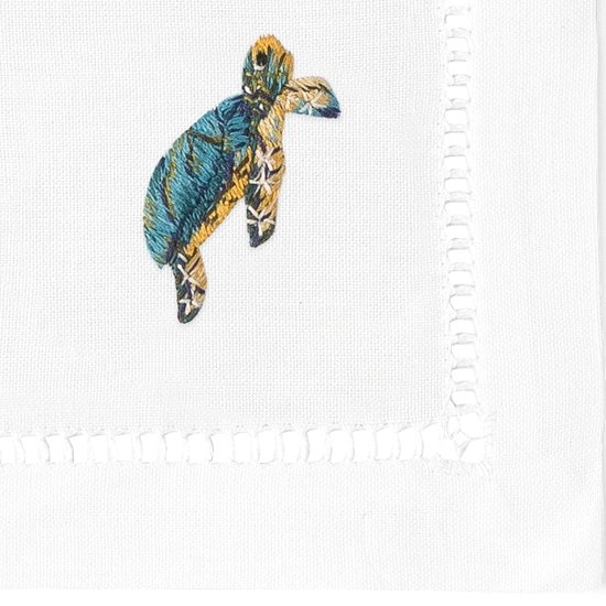 Sea Life Cocktail Napkins, Set of 4 - BlueJay Avenue