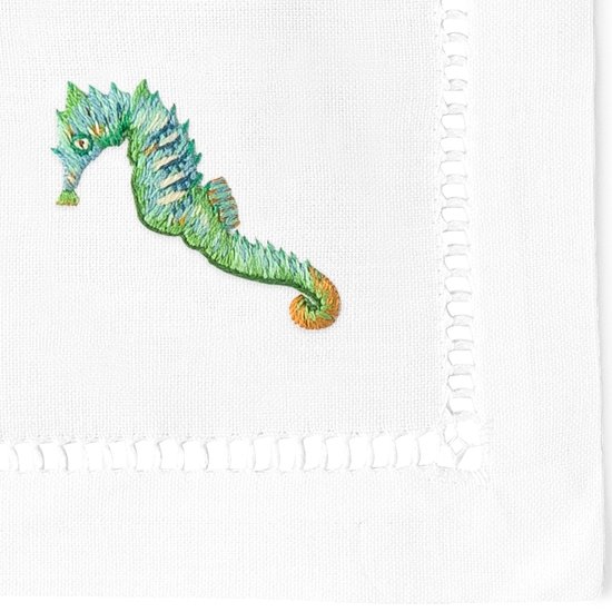 Sea Life Cocktail Napkins, Set of 4 - BlueJay Avenue